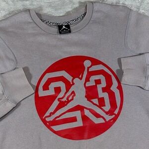 Jordan Jumpman Graphic Crewneck Sweatshirt | Grey | Medium